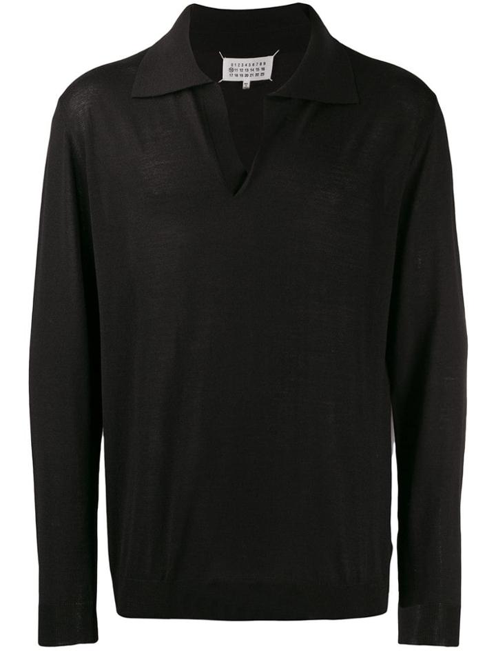 Maison Margiela Collared Jumper - Black