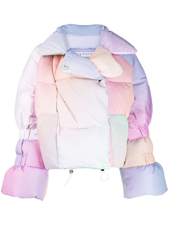 Saks Potts Colour-block Padded Jacket - Blue