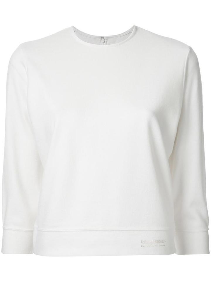 Theatre Products Three-quarters Sleeve Knit Blouse, Women's, White, Wool