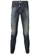 Dsquared2 Faded Slim-fit Jeans - Blue