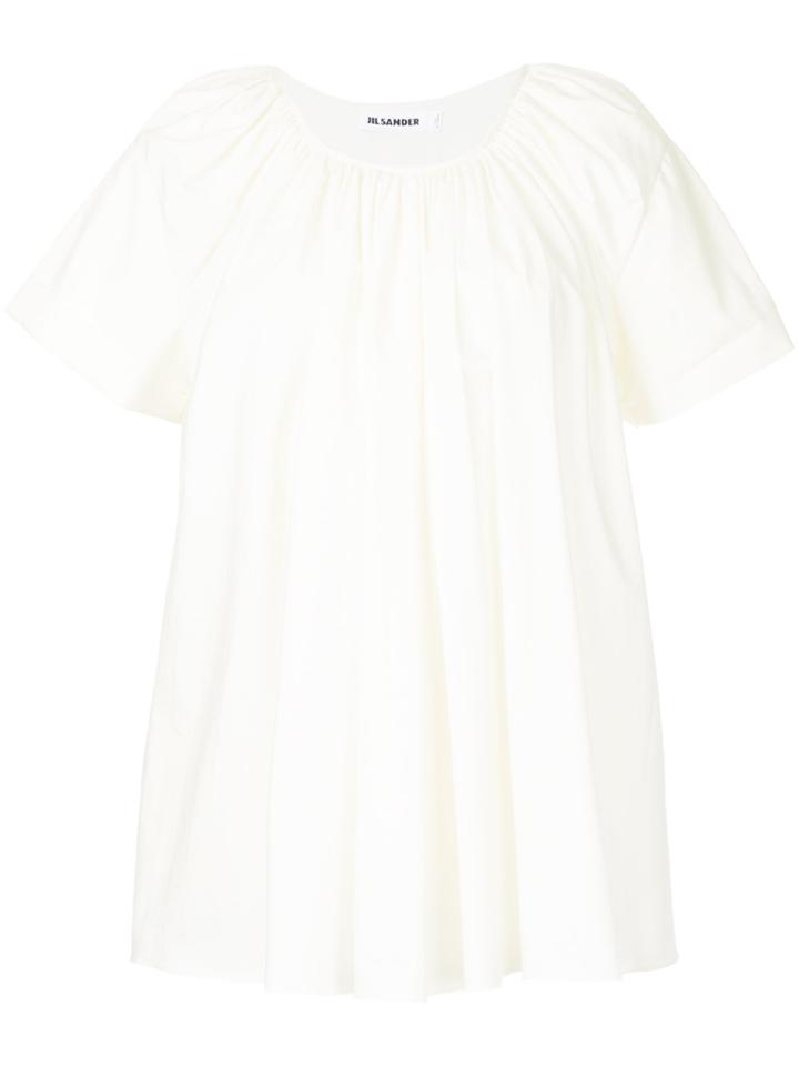 Jil Sander Short Sleeve Blouse - White