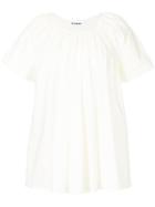 Jil Sander Short Sleeve Blouse - White