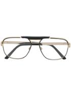 Cazal Aviator-framed Glasses - Gold