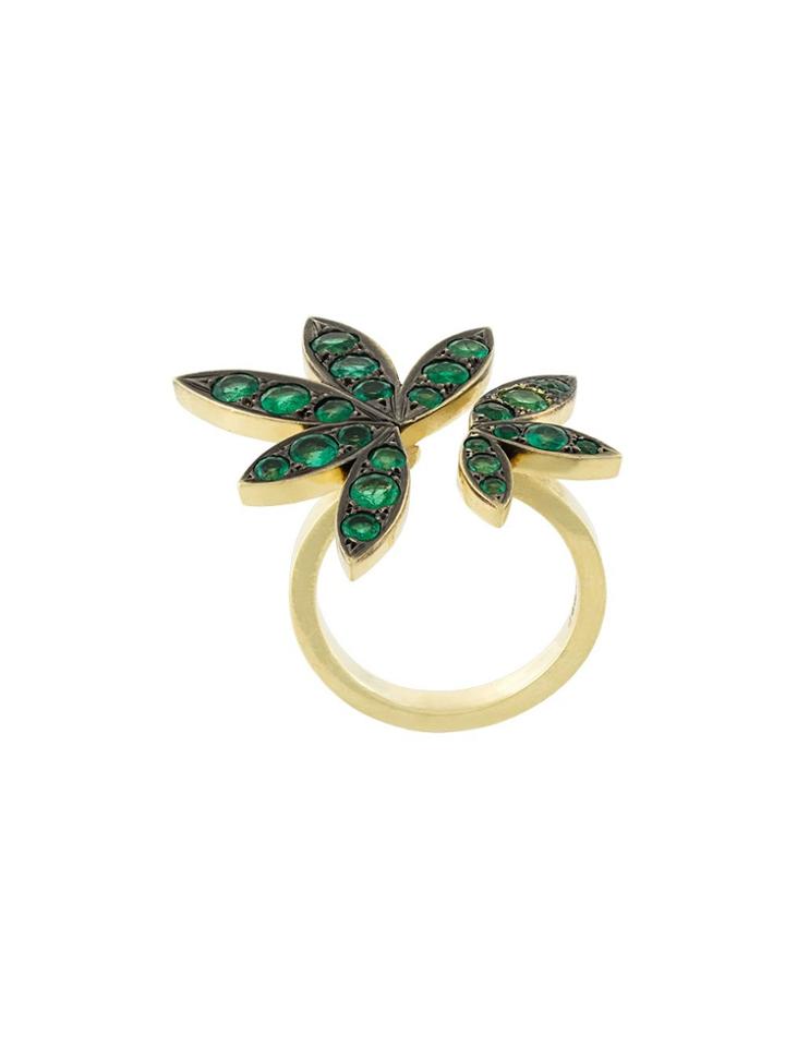 Jagga 18kt Yellow Gold 'lilly' Ring - Metallic