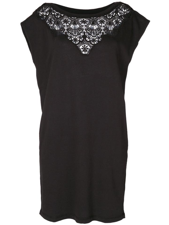Diesel Lace Trim Dress - Black