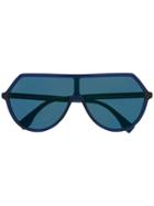 Fendi Eyewear Oversized Frame Sunglasses - Blue