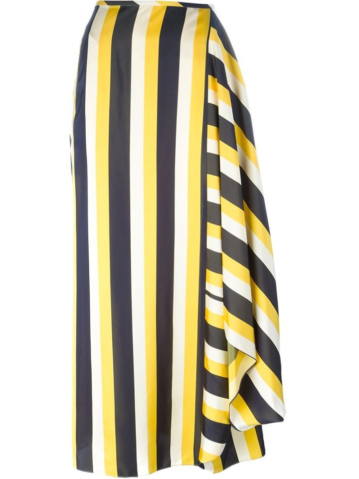 Stella Mccartney Asymmetric Skirt, Women's, Size: 38, Yellow, Viscose