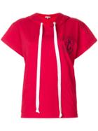 Natasha Zinko Short Sleeve Hoodie - Red