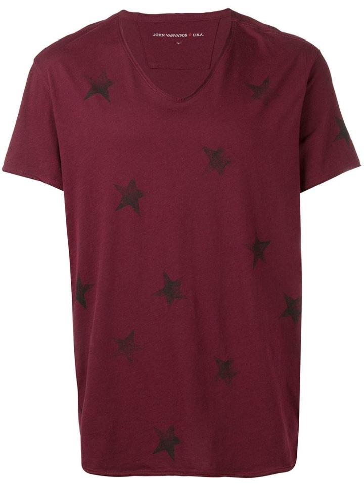 John Varvatos Star Print T-shirt - Red