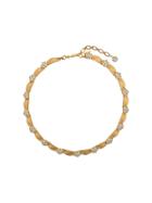 Susan Caplan Vintage 1960s Trifari Ribbon Embellished Necklace - Gold