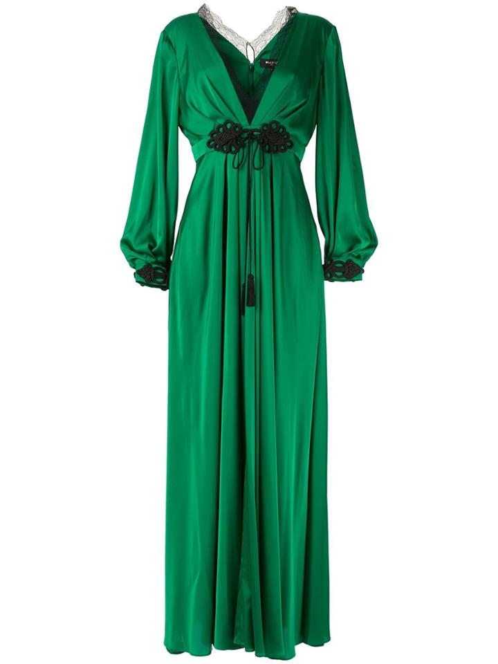 Paule Ka Raso Plunge-neck Gown - Green