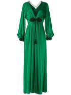 Paule Ka Raso Plunge-neck Gown - Green