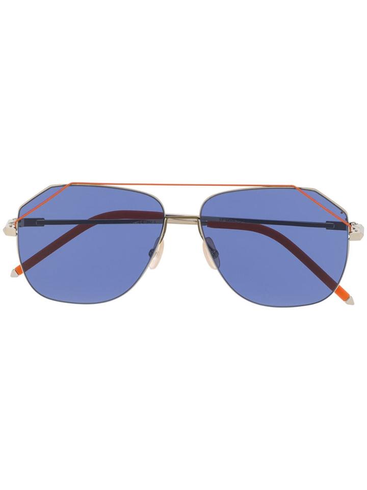 Fendi Eyewear Square Frame Sunglasses - Orange