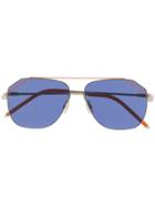 Fendi Eyewear Square Frame Sunglasses - Orange