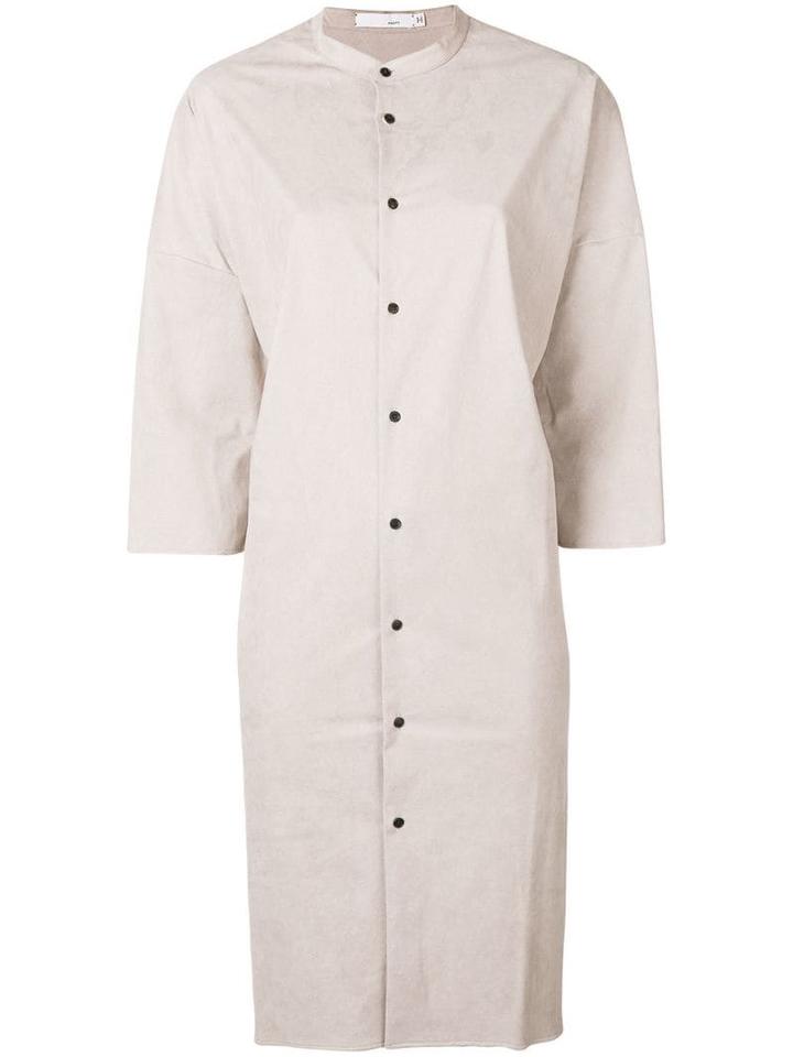 Knott Midi Shirt Dress - Neutrals