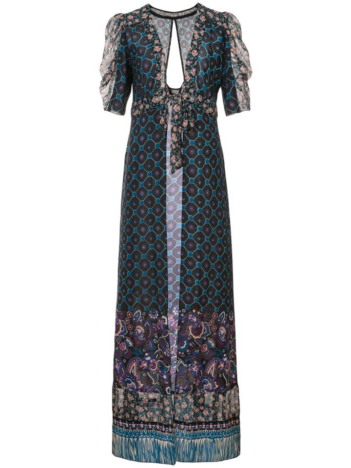 Anna Sui Paisley Print Dress - Black