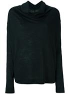 Vivienne Westwood Anglomania Ruffled Neck Longsleeved Blouse, Women's, Size: Large, Black, Wool