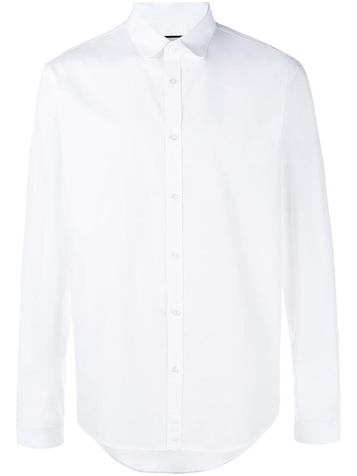 Gucci Classic Shirt, Men's, Size: 15, White, Cotton