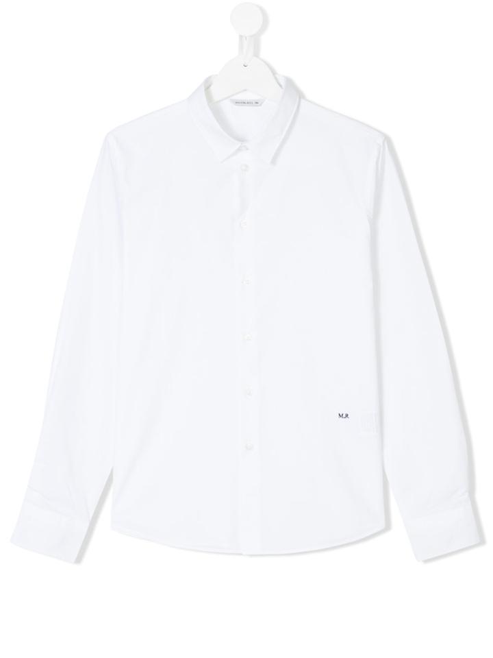 Manuel Ritz Kids Mr Embroidered Shirt - White
