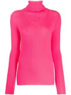 Msgm Ribbed Knit Top - Pink