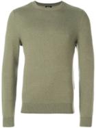 A.p.c. Intarsia Logo Sweater - Green