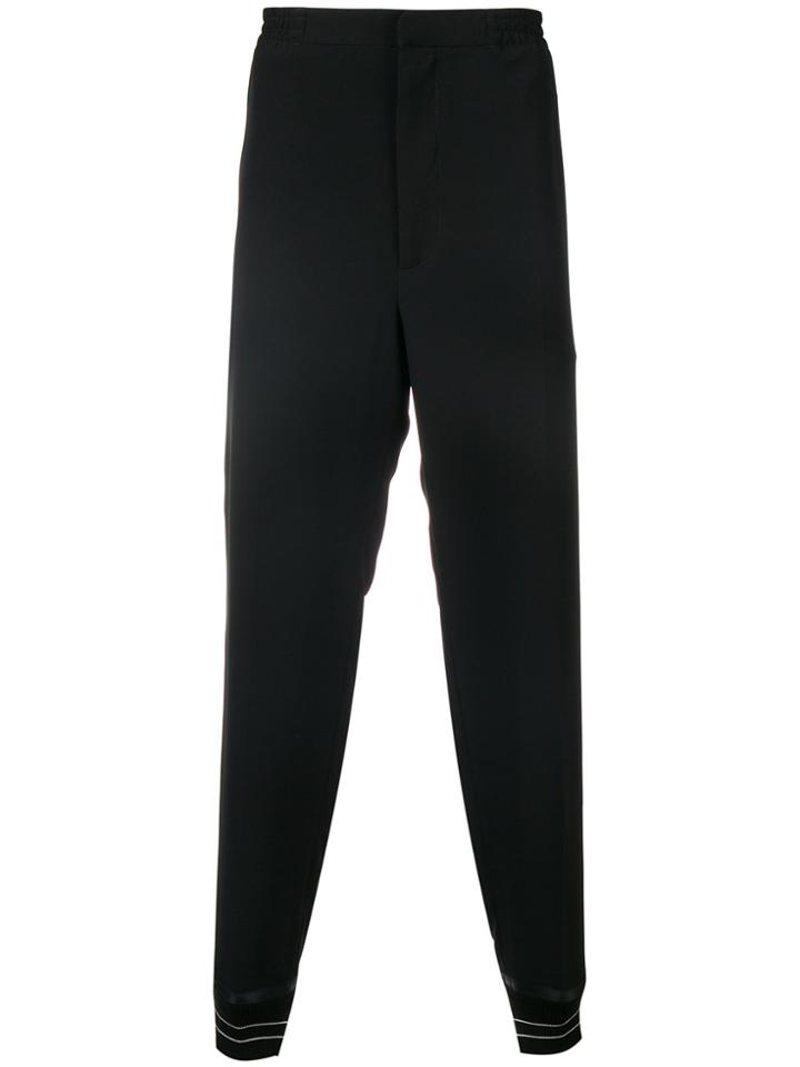 Alexander Mcqueen Stitch Detail Joggers - Black