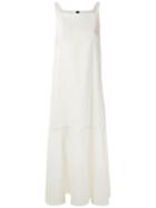 Osklen Palm Embroidered Maxi Dress - White
