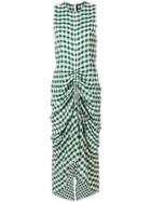 Joseph Checked Gathered Front Dress - Green