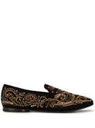 Dolce & Gabbana Bead Embroidered Slippers - Gold