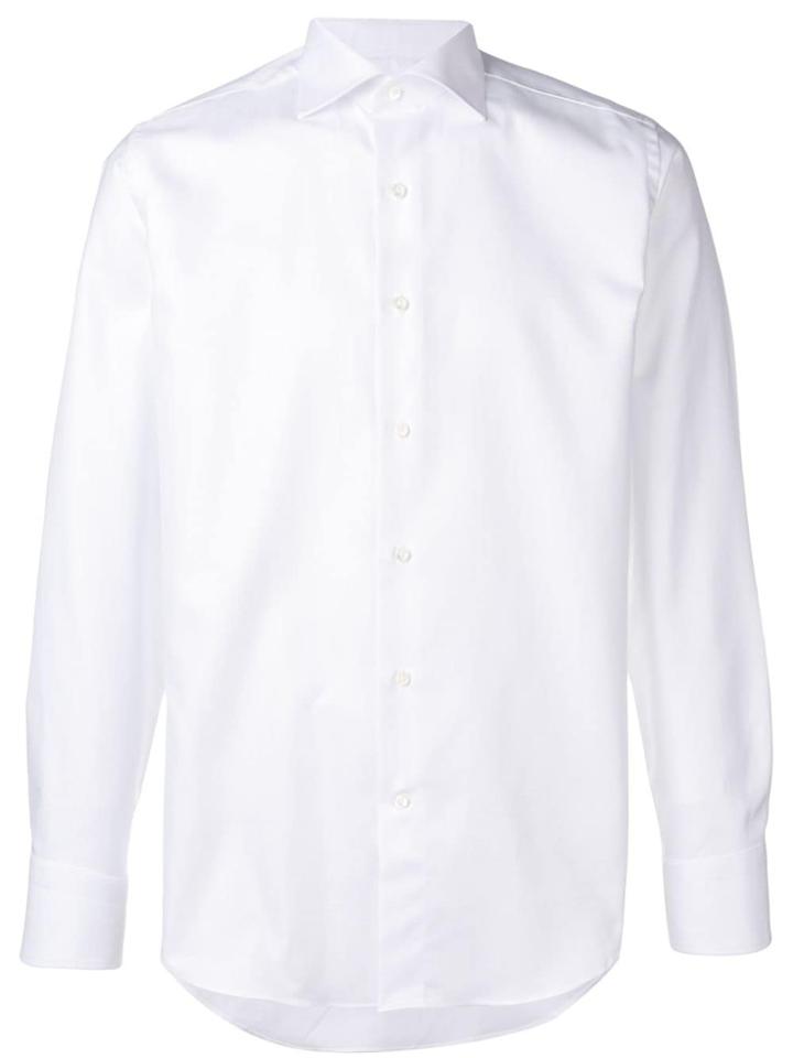 Canali Classic Plain Shirt - White