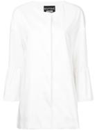 Boutique Moschino Peplum Sleeve Coat - White