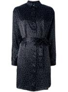 Diesel Match Print Shirt Dress, Women's, Size: Small, Black, Silk