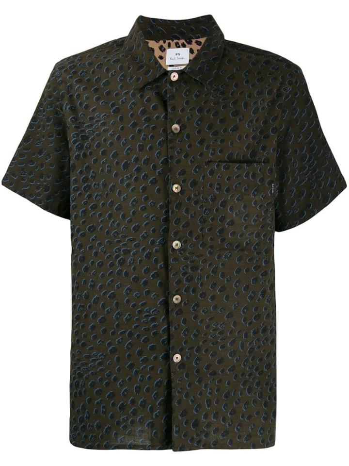Ps Paul Smith All-over Printed Shirt - Green