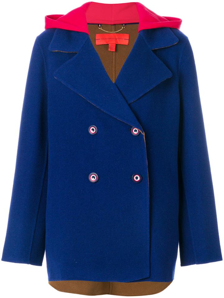 Hilfiger Collection Double Face Peacoat - Blue