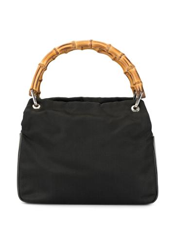 Gucci Vintage Bamboo Handbag - Black