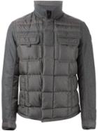 Moncler 'blais' Padded Jacket, Men's, Size: 1, Grey, Feather Down/polyamide/wool