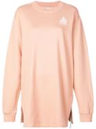 Off-white Diag Arrows Sweatshirt-style Dress - Pink