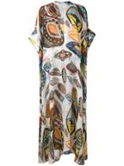 Christopher Kane Ufo Printed Silk Dress - Multicolour