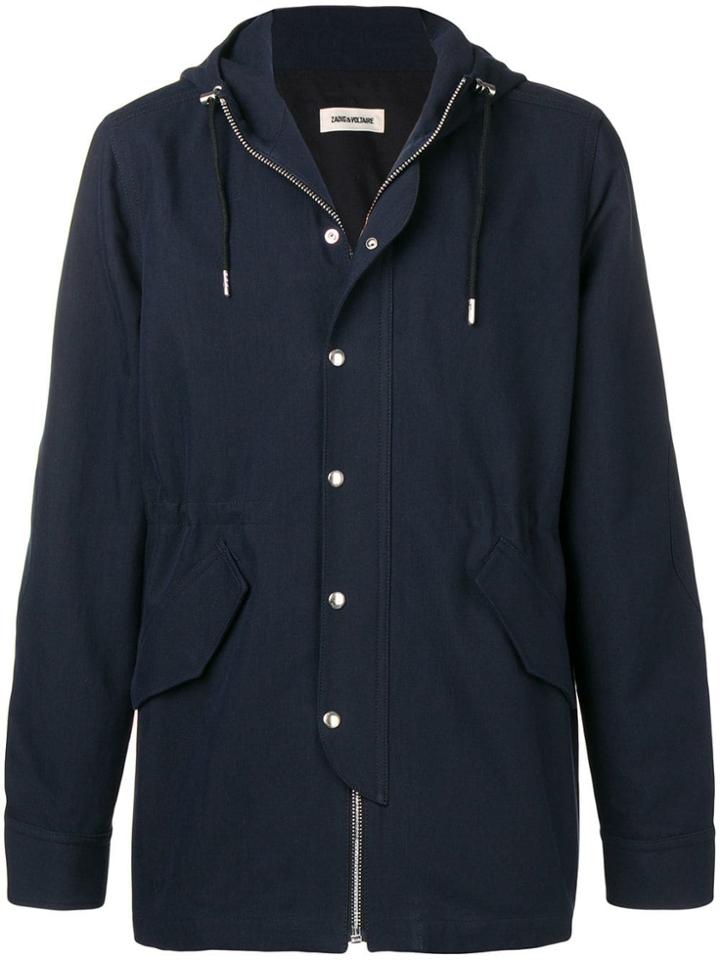 Zadig & Voltaire Boggio Smart Parka Coat - Blue