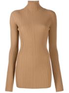 Mm6 Maison Margiela Ribbed Sweater - Neutrals