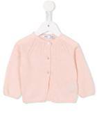 Knot - Cable Knit Detail Cardigan - Kids - Polyamide/viscose/cashmere/merino - 9 Mth, Infant Girl's, Pink/purple