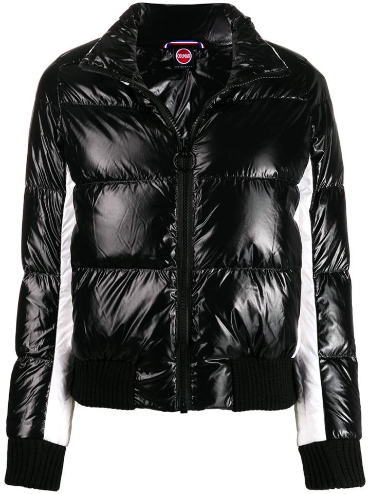 Colmar Glossy-effect Puffer Jacket - Black