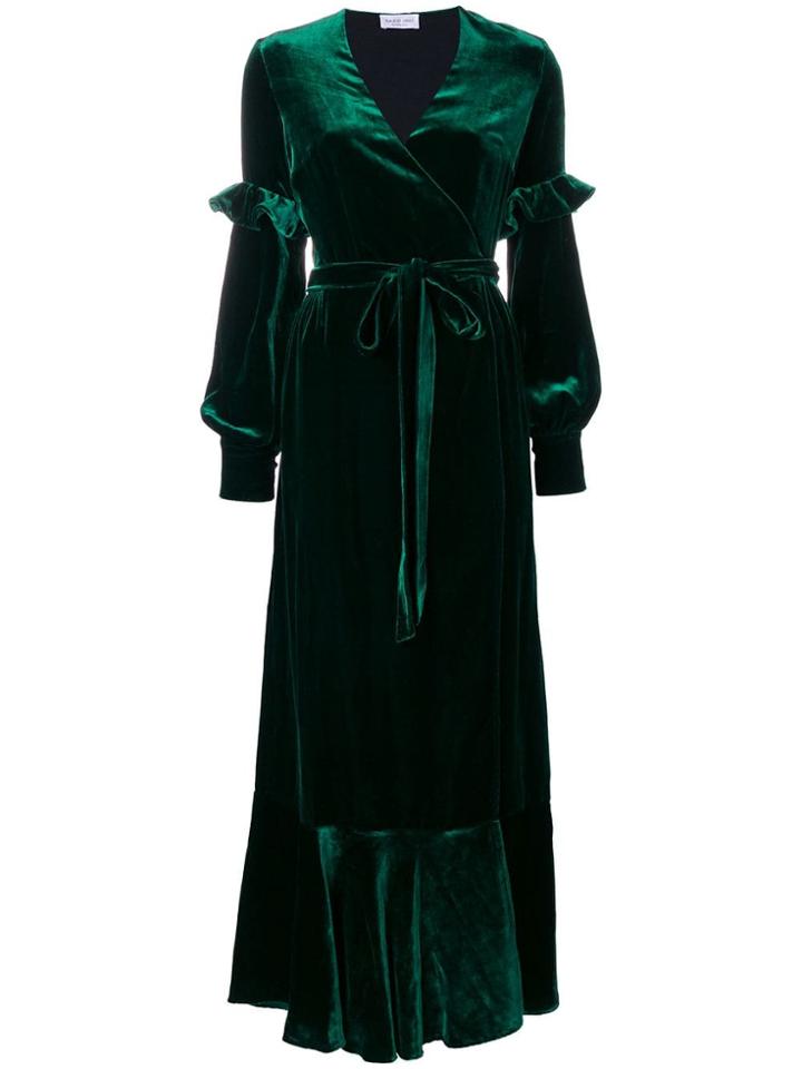 Raquel Diniz Long Evening Dress - Green