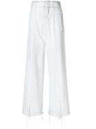 Sport Max Code Wide Leg Cropped Jeans - Blue