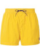 Fila Embroidered Logo Swim Shorts - Yellow & Orange