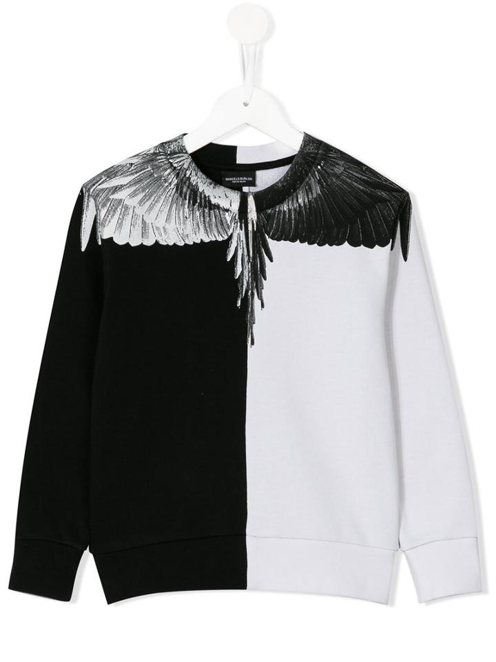 Marcelo Burlon County Of Milan Kids Lagunas Bravas Sweatshirt, Girl's, Size: 8 Yrs, Black