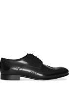 Burberry Brogue Detail Leather Derby Shoes - Black