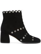 Alexa Wagner Studded Ankle Boots - Black