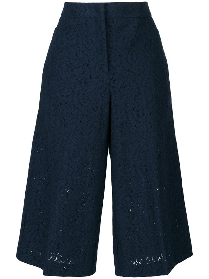 No21 Lace Cropped Trousers - Blue