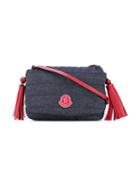 Moncler Kids - Quilted Tassel Shoulder Bag - Kids - Cotton/polyester/spandex/elastane - One Size, Blue